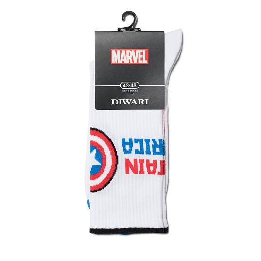 Носки муж. DiWaRi MARVEL 19С-222СПМ 176 белый